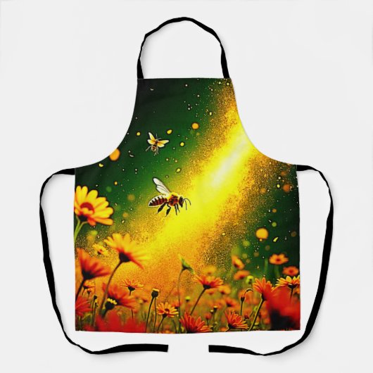 Tablier Le pollen doré des abeilles explose Joy Design (Recto)