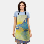 Tablier Le port au coucher du soleil, Signac (Porté)