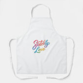 Tablier Le pouvoir de l'amour de Sisterly (Recto)