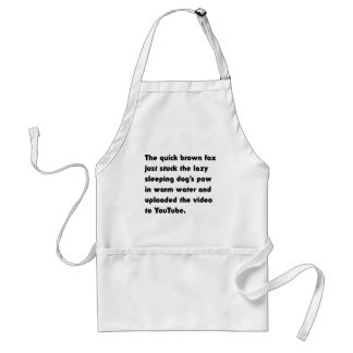 Tablier Le Renard Brun Rapide Vient de Coller... T-Shirt P