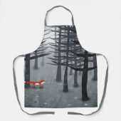 Tablier Le renard et la forêt (Recto)