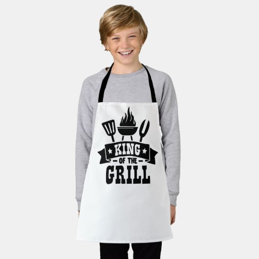Tablier Le Roi Du Grill (Porté)