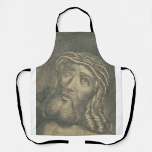 Tablier Le Saint Visage de Jésus en Art Monochrome