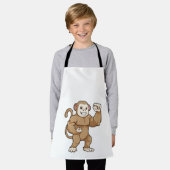 Tablier Le singe comme culturiste au Bodybuilding (Porté)