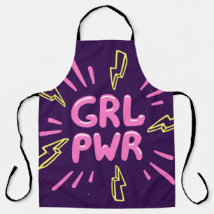 Tablier Le slogan du mouvement de puissance des filles san