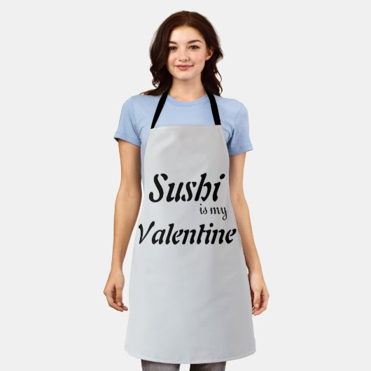 Tablier Le Sushi Est Ma Saint Valentin (Porté)
