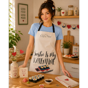 Tablier Le Sushi Est Ma Saint Valentin