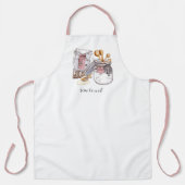 Tablier Le temps des ingrédients de Baker de cuisiner (Recto)