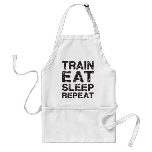 Tablier Le train, mangent, dorment, répètent (Devant)