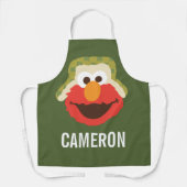 Tablier Le visage d'Elmo Woodland | Ajouter Votre Nom (Recto)