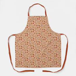 Tablier Leaves automnales sur Apricot
