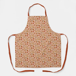 Tablier Leaves automnales sur Apricot