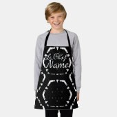 Tablier LeChef NOM B&W Externe Espace pour enfants Apron (Porté)