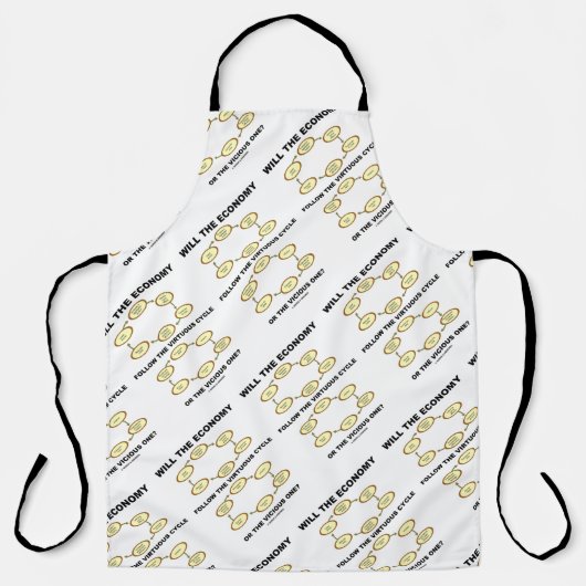 Tablier L'Économie Suivra-T-Elle Le Cycle Virtuel Vicieux  (Recto)