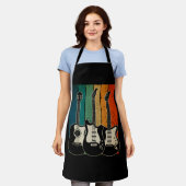 Tablier Lecteur de guitare électrique rétro Musicien Guita (Porté)