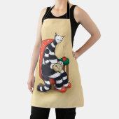 Tablier Lecture du livre de chat Lover (Insitu)