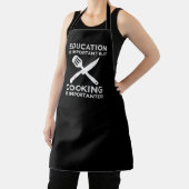 Tablier L'Éducation Est Importante, Mais La Cuisine Est Im (Insitu)