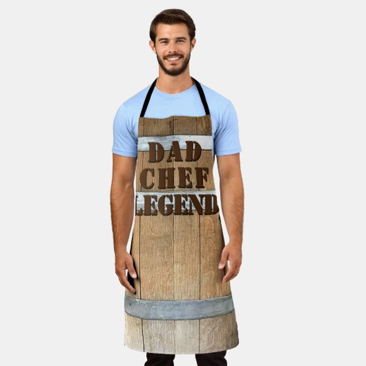Tablier Légende de Papa Chef Fête des Pères (Porté)