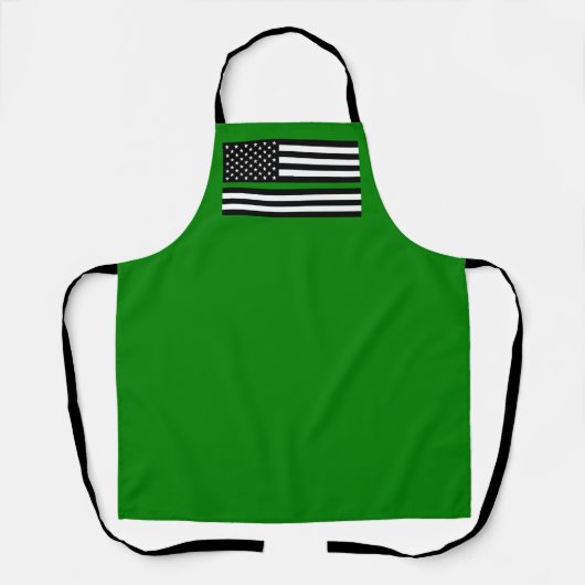 Tablier Légère ligne verte : Anciens combattants patriotiq (Recto)