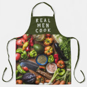 Tablier Légumes frais Véritables Hommes Cuisiner (Recto)