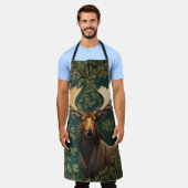 Tablier L'Élégant Moose William Morris Inspiré (Porté)