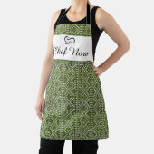 Tablier L'élégant Tateez palestinien en vert (Insitu)