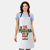 Tablier L'Elfe Matcha Boisson de Noël Matcha Drôle (Porté)