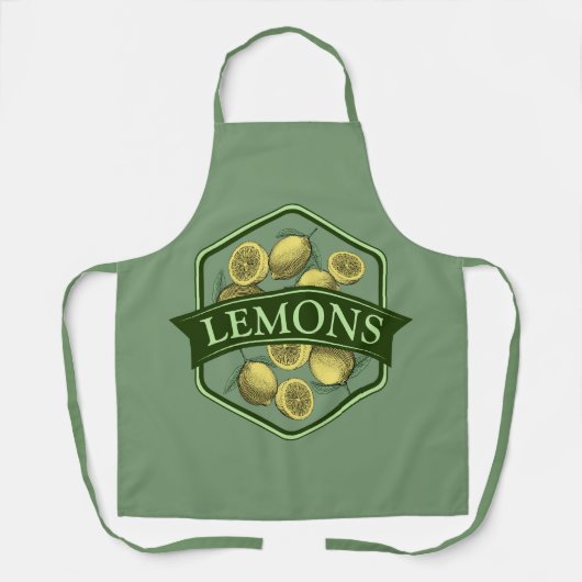 Tablier LEMON Apron - Personnalisable (Recto)