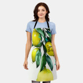 Tablier Lemon Tree Squeeze the Day Custom Text (Porté)