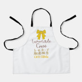 Tablier Lemonade Crew Coquette Lemon Yellow Bow Japanese (Recto)
