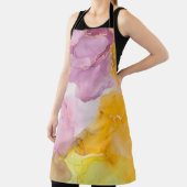 Tablier L'encre d'alcool est translucide. Art fluide. Mode (Insitu)