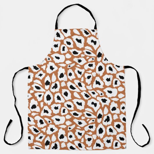 Tablier Leopard pattern, african animal print design (Recto)