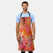 Tablier léopard peau motif léopard, abstrait, anima (Porté)