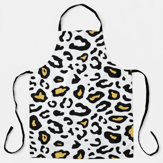 Tablier Léopard peau transparente motif (Recto)