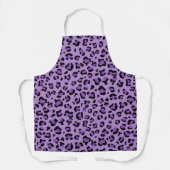 Tablier Leopard Print, Léopard Spots, Purple Leopard (Recto)