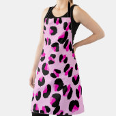 Tablier Léopard rose. Motif de peau animale. Leopard. Pant (Insitu)