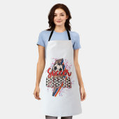 Tablier Leopard Soccer Mama Éclair Bolt Sport Maman Mothe (Porté)