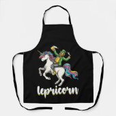 Tablier Lepricorn Leprechaun Unicorn St Patrick's Day (Recto)