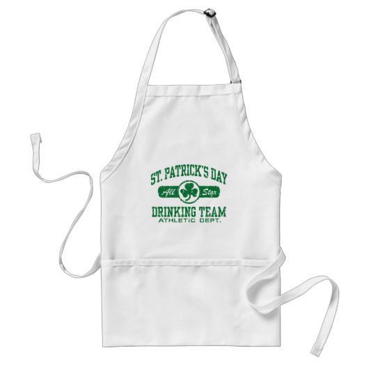 Tablier L'équipe de boisson de la Saint-Patrick (Devant)