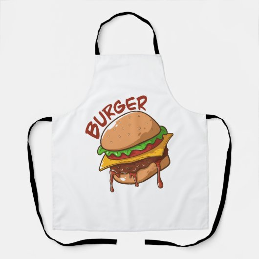 Tablier Les amateurs de hamburgers (Recto)