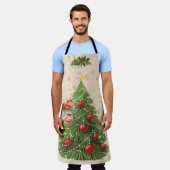 Tablier Les anges décorant l'arbre de Noël (Porté)