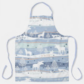 Tablier Les animaux des Wonderland d'hiver (Recto)