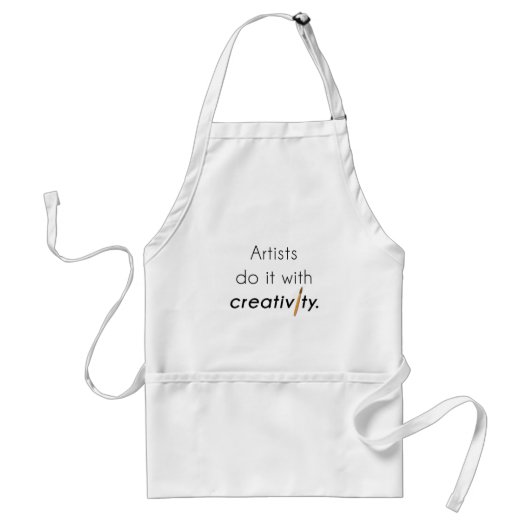 Tablier Les artistes le font avec créativité (Devant)