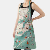 Tablier Les Banques Extérieures Illustré Carte (Insitu)