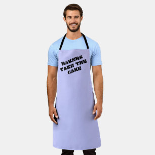 Tablier Les boulangers prennent le gâteau Periwinkle Purpl