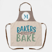 Tablier Les boulangers vont cuire Monogramme cadeau (Recto)