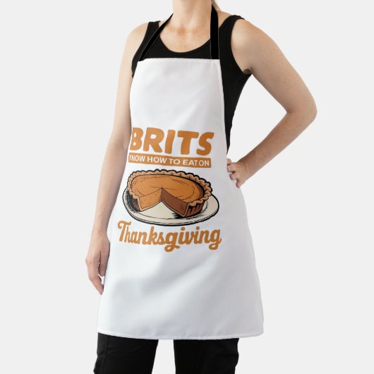 Tablier Les Brits savent comment manger sur Thanksgiving T (Insitu)