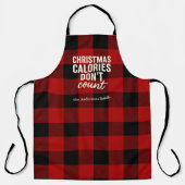 Tablier Les calories de Noël ne comptent pas (Recto)