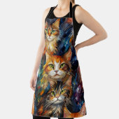 Tablier Les chats face aux animaux Art (Insitu)