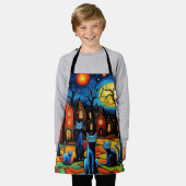 Tablier Les chats regardant (Porté)